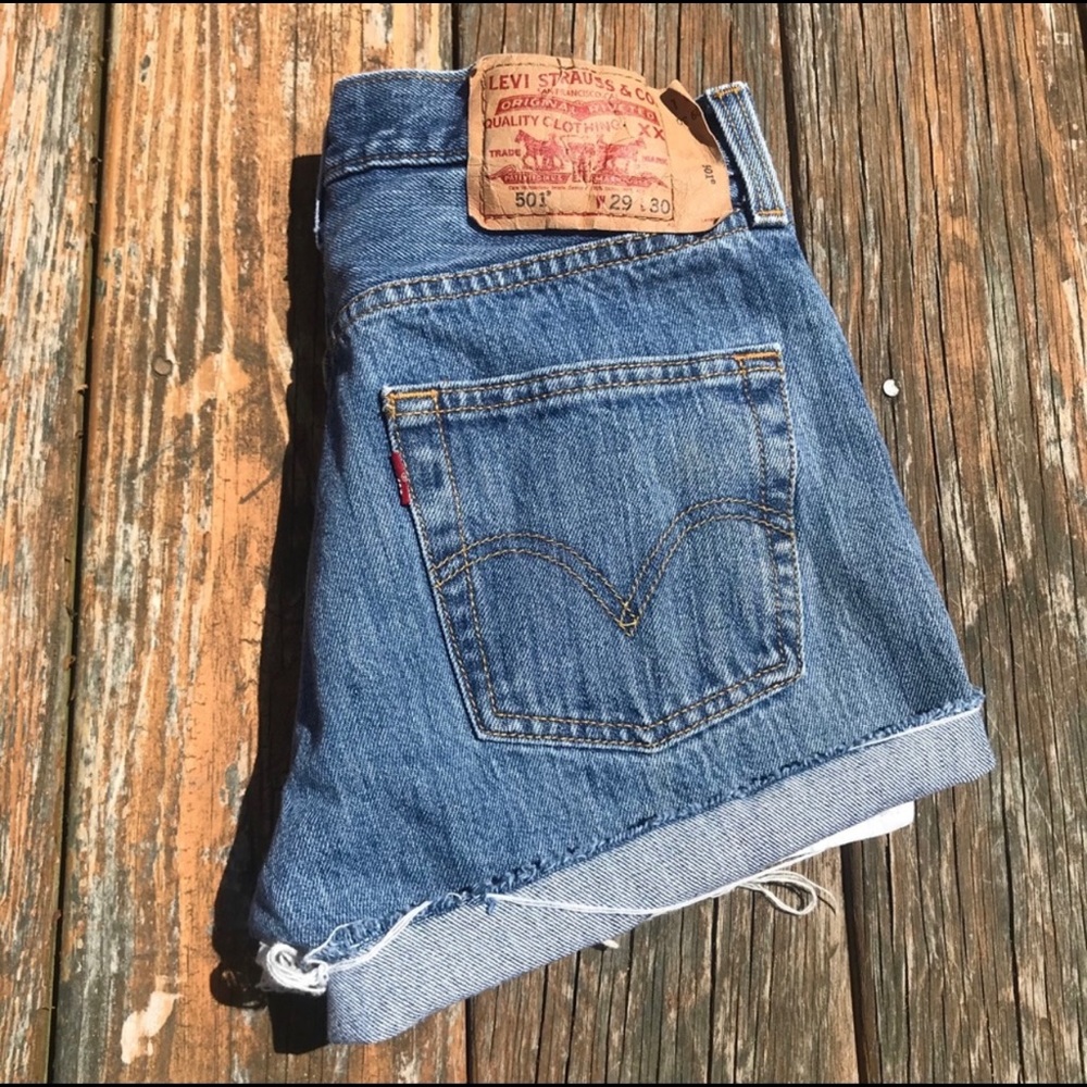 Levi cutoff shorts